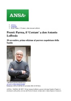 Ansa - Premi: Parma, il 'Centum' a don Antonio Loffredo