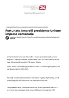Calabria News 24 - Fortunato Amarelli presidente Unione Imprese Centenarie - 26 gennaio 2024
