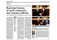 Gazzetta di Parma - Il Premio Centum al "prese visionario" Don Antonio Loffredo