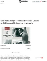 Il Nuovo Quotidiano di Puglia - Una storia lunga 358 anni Leone de Castris nell’olimpo delle imprese centenarie