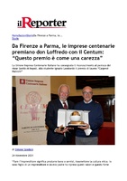 Il Reporter - Da Firenze a Parma, le imprese centenarie premiano don Loffredo con il Centum