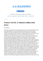 La Nazione - Franco Torrini, il maestro della città d'oro