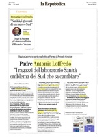 La Repubblica - Antonio Loffredo, oggi a Parma gli viene conferito il Premio Centum