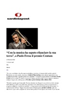 Sardinia Post - Con la musica ha saputo rilanciare la sua terra, il premio Centum a Paolo Fresu