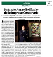 Corriere del Mezzogiorno -  Fortunato Amarelli è il leader delle Imprese Centenarie- 19 febbrao 2024