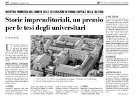 Gazzetta di Parma -Storie imprenditoriali, un premio per le tesi degli universitari