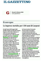 Il Gazzettino - Le imprese storiche per i 150 anni di Carpenè
