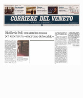 Corriere del Veneto - Poli,una cantina nuova per superare la "sindrome del secchio"