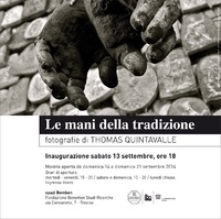 A Treviso il progetto "Le mani della tradizione" di Thomas Quintavalle
