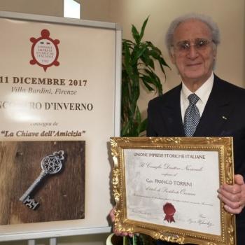 Franco Torrini Al Quale Stata Conferita La Presidenza Onoraria Della Unione Imprese Storiche Italiane